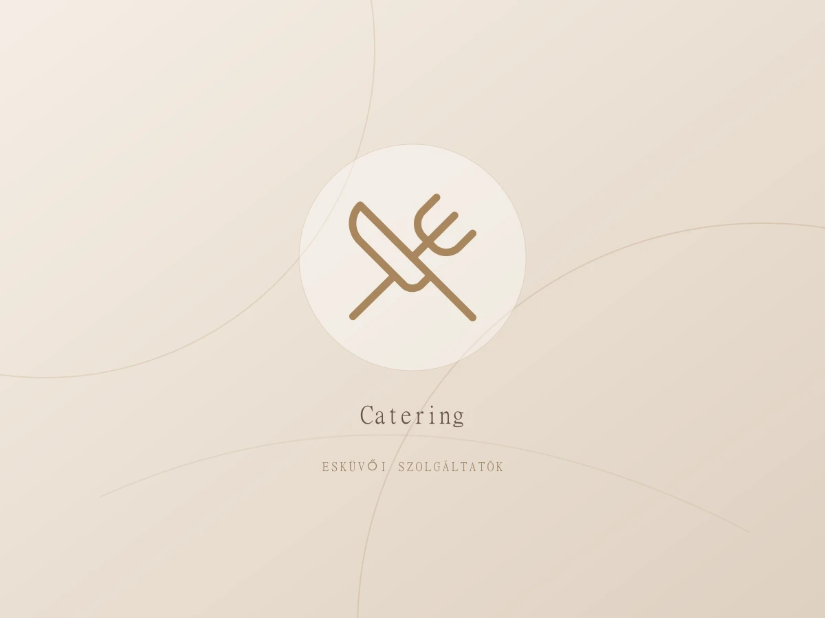 Esküvői catering és vendéglátás – kategóriaillusztráció