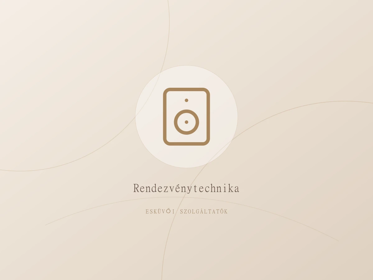 Esküvői hang- és rendezvénytechnika – kategóriaillusztráció