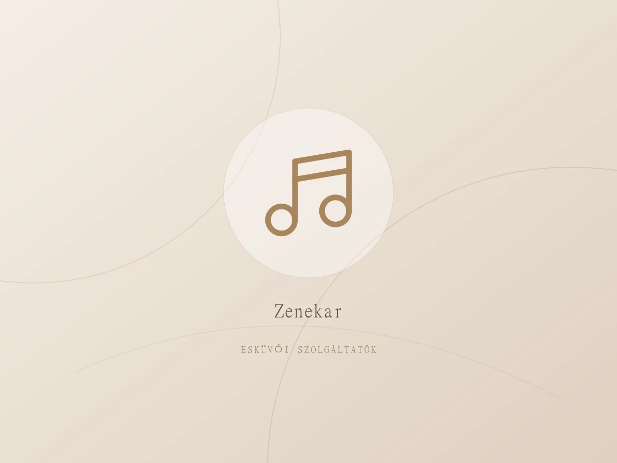 Esküvői zenekarok – kategóriaillusztráció